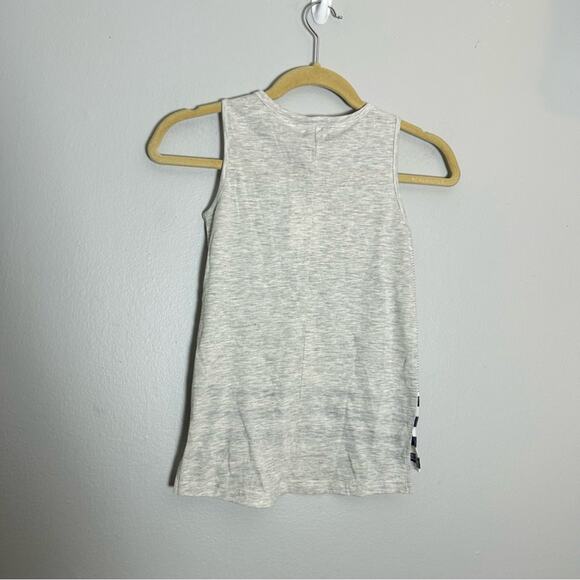 NWT 7 For All Mankind Striped V Neck Sleeveless Button Front Tank Top Shirt - Picture 2 of 4
